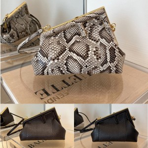 FENDI FIRST Python Small Handbag 8BP129