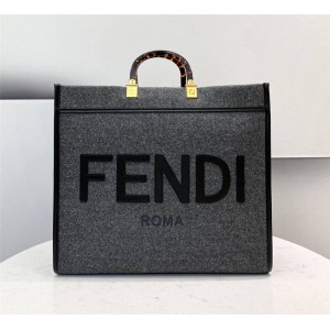 fendi Sunshine Flannel Large Shopping Bag 8BH372