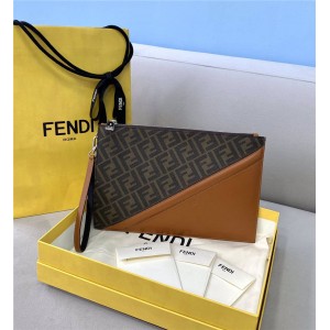 FENDI FF pattern men's thin clutch 7N0110