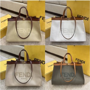 fendi PEEKABOO X-TOTE canvas shopping bag 8BH374