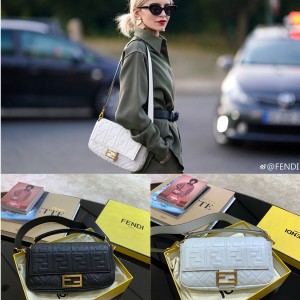 FENDI Iconic Baguette Handbag Medium Female Bag 8BR600
