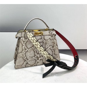 fendi PEEKABOO I SEEU Python Medium Handbag 8BN321