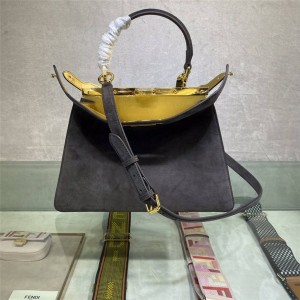 Fendi suede PEEKABOO ISEEU medium handbag 8BN321