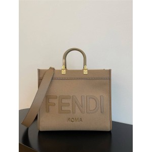 fendi Sunshine medium flannel shopping bag 8BH386