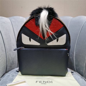 FENDI Pinch of Bag Bugs Eye Monster Leather Backpack