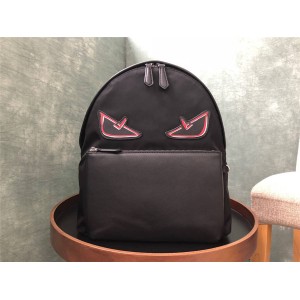 FENDI Red Eye Monster Nylon Backpack 7VZ042