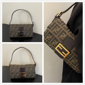 FENDI BAGUETTE Vintage Ancient Flower Handbag 5021