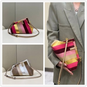 Fendi 8BP129 Color Block FIRST Small Dinner Bag