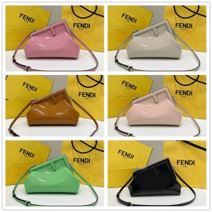 Fendi 8BP129 patent leather FIRST small handbag 80129