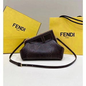 Fendi 8BP129A0ZFF1JCN Snake Skin First Small Handbag