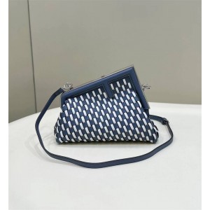 Fendi 8BP129 First Small Woven Dinner Bag 80103