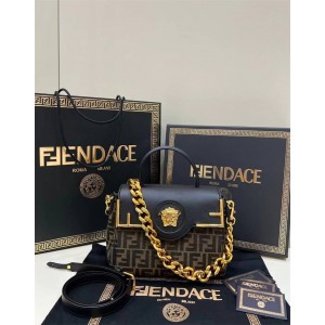 VERSACE DBFI039 FENDACE LA MEDUSA Medium Handbag