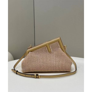 Fendi 8BP129 Woven Lafite First Small Handbag 80095