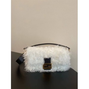 Fendi 8BR600 Hippocampus Hair Stick Bag Baguette Handbag 68636
