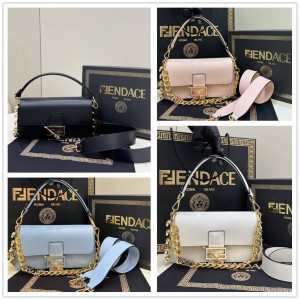 8BR801 Versace by Fendi Baguette Co branded Handbag