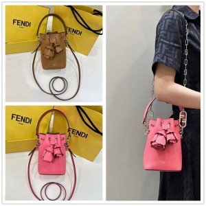 Fendi 8BS010 Mon Tresor 3D Flower Bucket Bag 8611