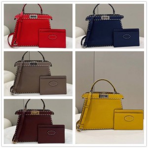 FENDI 8BN321 external stitching PEEKABOO ISEEU medium handbag 80013