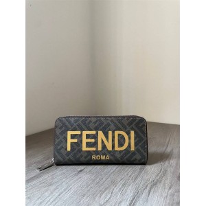 FENDI 7M0342 Roma Printed Zipper Wallet