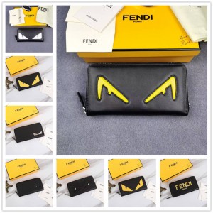 FENDI Little Monster Eye Long Zipper Wallet 868568