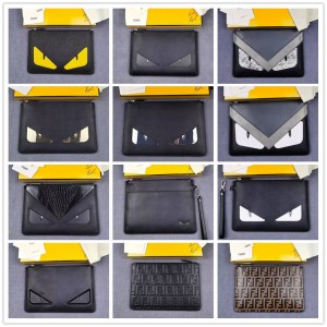 FENDI 7N0110 Men's Diagonal Flat Handbag 168568