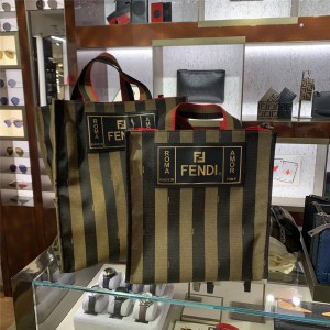 Fendi men's bag new canvas printing Tote series handbag 7VA454