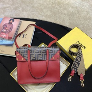 Fendi handbags leather FLIP medium folding shoulder bag 8BT302