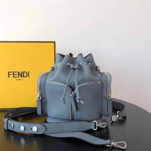 Fendi handbags new full leather MON TRESOR drawstring bucket bag