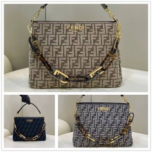 FENDI 8BR805 Chenille O'Lock Handheld Shoulder Bag 8580