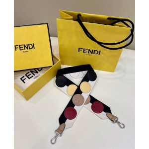FENDI Color Block Stereoscopic Double F Logo Shoulder Strap 897