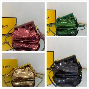 FENDI 8BP129 Beaded Sequins First Small Handbag 10429