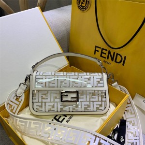 Fendi bag new Baguette transparent printing FF PVC bag