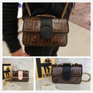FENDI 8BS016 MINI DOUBLE F Mini Chain Bag Handbag 3815