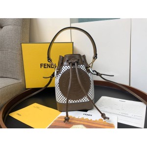 Fendi Handbags New FF LOGO MON TRESOR Mini Bucket Bag 8BS010
