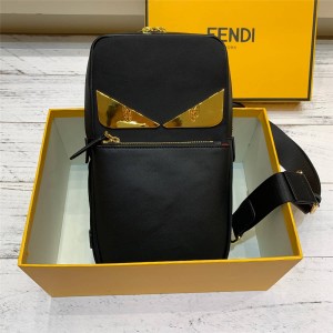 Fendi Men's Bag Nylon Monster Eyes Cross Bag Chest Bag 7VZ033