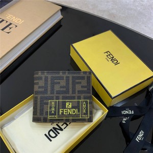 fendi official website FF short folding wallet 7M0169
