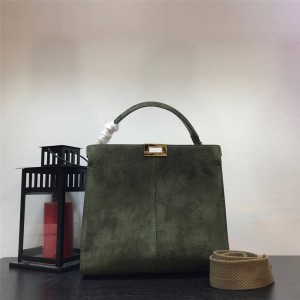 Fendi Suede PEEKABOO X-LITE Medium / Large Handbag 8BN310 / 8BN304