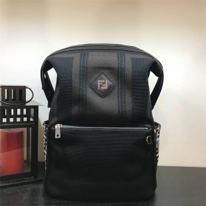 Fendi official website men's canvas mesh backpack 7VZ0356