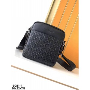 Ferragamo Gancini Men's Crossbody Bag 6081-4