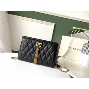 Givenchy handbags new diamond-shaped quilted leather GEM bag chain bag
