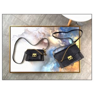 Givenchy bag new crocodile leather GV3 diagonal shoulder bag