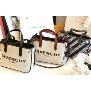 Givenchy new canvas chain jacquard mini BOND shopping bag