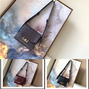 Givenchy crocodile grain leather EDEN small square bag