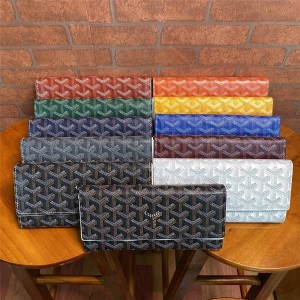 goyard official website new men's long bi-fold wallet