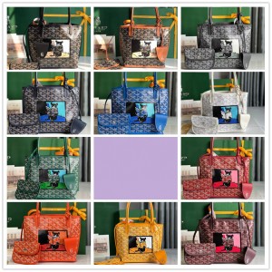 Goyard French Bulldog ANJOU MINI Double sided Shopping Bag