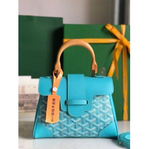 Goyard Saigon Mini Bag (Soft Version) Turquoise Blue