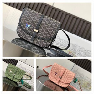 Goyard BELVEDERE Small Bag, Postman Bag, Saddle Bag, Limited Pink