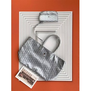 Goyard SAINT LOUIS Limited Edition Silver Shopping Bag Tote Bag
