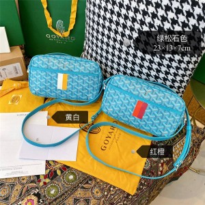 goyard Cap-Vert PM camera bag lake blue