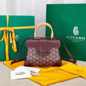 goyard Saigon soft mini bag wine red