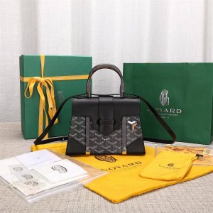 Goyard Jet Black Exclusive Collection Saïgon Structuré Mini Handbag